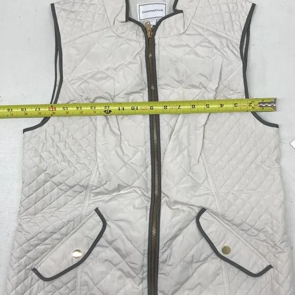 Charter Club Quilted Stand-Collar Vest - Picture 7 of 7